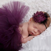Tiny Princess Tutu Skirt – Adorable Newborn Outfit for Baby Photoshoots