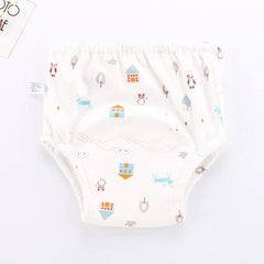Cotton Baby Learning Pants - Washable Waterproof Diapers