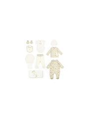 GOTS-Certified Organic Unisex Rabbit 10-Piece Newborn Hospital Set (0–3 Months)