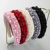 Elegant Pearl Sponge Headband – Postpartum & Hospital Bag Essential for Moms