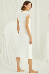 Lace Maternity & Nursing Nightgown Plus Size  – Soft Breastfeeding & Postpartum Nightwear