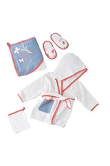 ORGANIC, UNISEX, NEWBORN BATHROBE SET-GOTS CERTIFIED