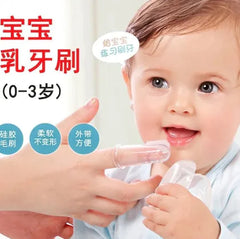 Soft Silicone Baby Finger Toothbrush with Storage Box