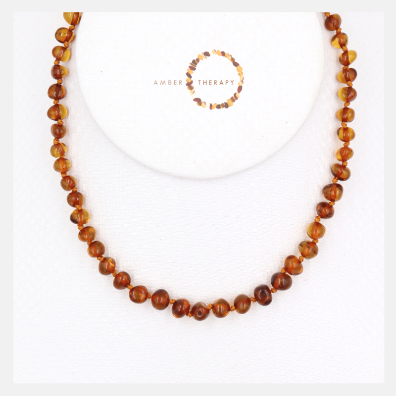 Child Toffee Amber Necklace-0