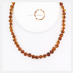 Child Toffee Amber Necklace-0