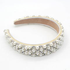Baroque Rhinestone & Pearl Headband – Elegant Postpartum & Hospital Bag Essential for Moms