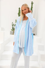 3-Piece Maternity & Nursing Pajama Set – Lotus lace, Comfortable Postpartum Nightwear