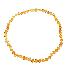 Natural Baltic Amber Teething Necklace for Babies & Toddlers