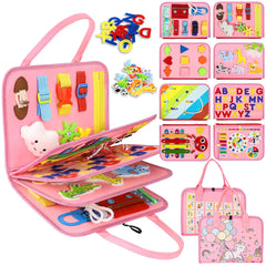 Montessori Toddler Busy Board – Educational Sensory Toy for Fine Motor Skills, Cognitive Development & Learning Activities for Kids 3+