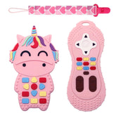 Windspeed 3-Pack Baby Teething Toys – Silicone Chew Rings for Relief