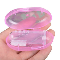 Soft Silicone Baby Finger Toothbrush with Storage Box