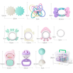 Infant Toy Rattle for 0-12 Months Baby (Teething)