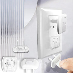 Baby Proof Outlet Covers (64 Pack) | Child Safety Plug Protectors with Hidden Handle