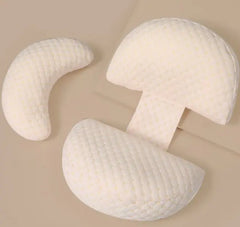 Pure Cotton U-Shaped Pregnancy Pillow – Full Body Maternity Support for Comfortable Sleep