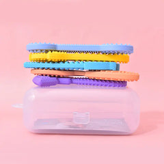 Baby Silicone Teething Toy Set – Fun & Soothing for Little Gums