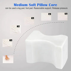 Memory Foam Wedge Knee Pillow – Ergonomic Leg Support for Side Sleepers