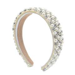 Baroque Rhinestone & Pearl Headband – Elegant Postpartum & Hospital Bag Essential for Moms