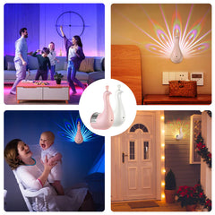 Peacock 3D Ambient LED Wall Light | Modern Decorative Lighting