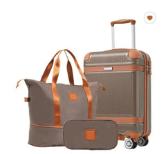 3-Piece Hard Shell Luggage Set – Perfect for Hospital Bag Organization