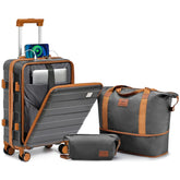 Hospital Bag Suitcase – IMIOMO 20" Grey Spinner Luggage