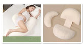 Pure Cotton U-Shaped Pregnancy Pillow – Full Body Maternity Support for Comfortable Sleep