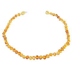 Natural Baltic Amber Teething Necklace for Babies & Toddlers