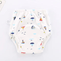 Cotton Baby Learning Pants - Washable Waterproof Diapers