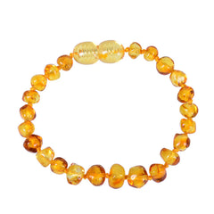 Baby Amber Teething Necklace & Bracelet – Irregular Natural Amber