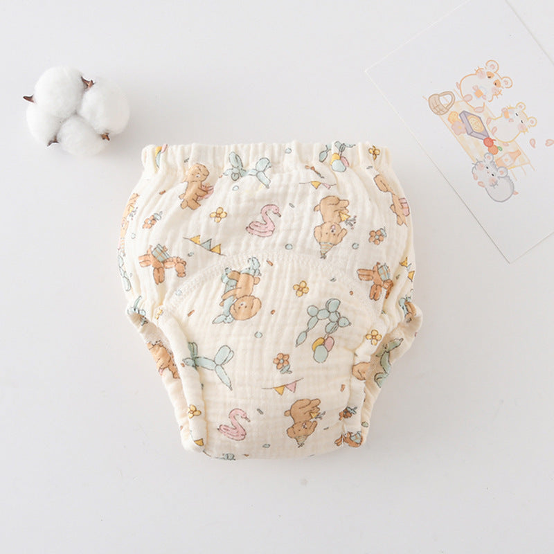 Baby's Cotton Training Pants Pure Diaper Pants