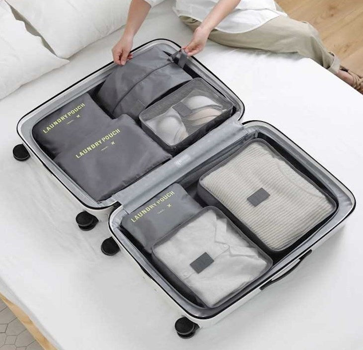 Mom & Baby Travel Organizer Bags – Keep Your Hospital Bag Neat & Tidy ,7 pcs storage bag set
