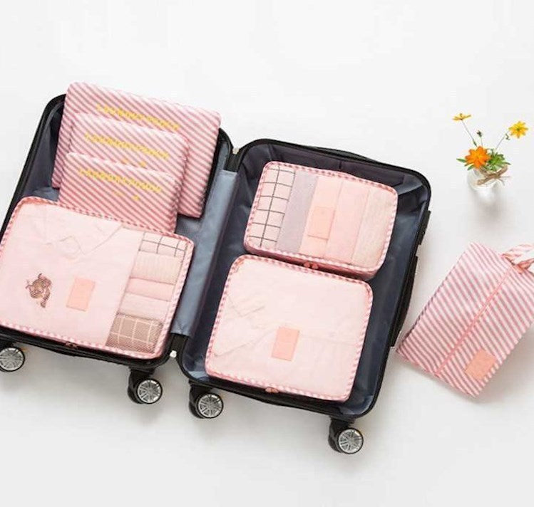 Mom & Baby Travel Organizer Bags – Keep Your Hospital Bag Neat & Tidy ,7 pcs storage bag set
