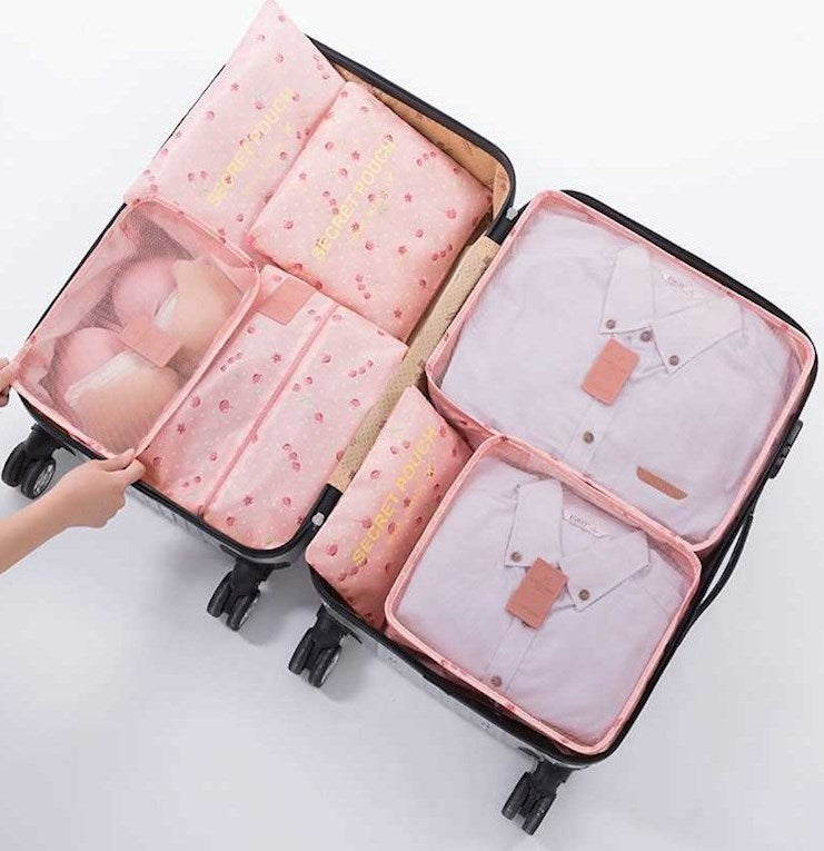 Mom & Baby Travel Organizer Bags – Keep Your Hospital Bag Neat & Tidy ,7 pcs storage bag set