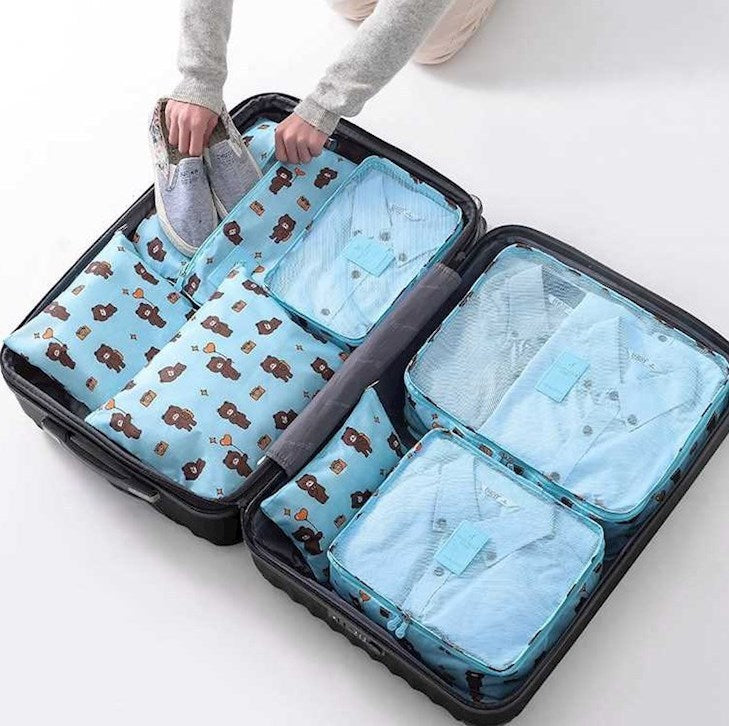 Mom & Baby Travel Organizer Bags – Keep Your Hospital Bag Neat & Tidy ,7 pcs storage bag set