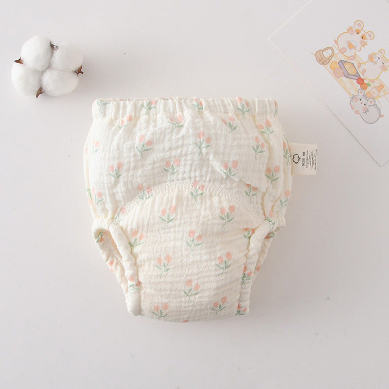Baby's Cotton Training Pants Pure Diaper Pants