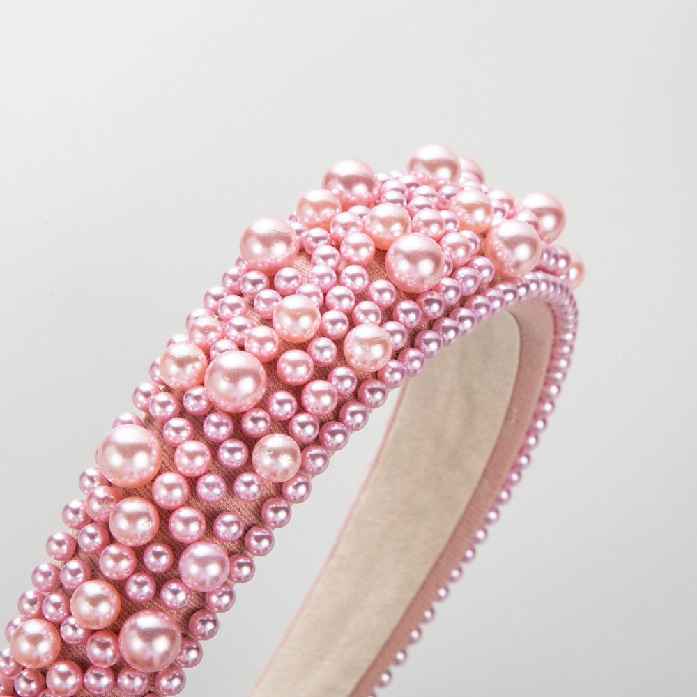 Elegant Pearl Sponge Headband – Postpartum & Hospital Bag Essential for Moms