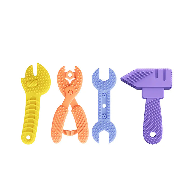 Baby Silicone Teething Toy Set – Fun & Soothing for Little Gums