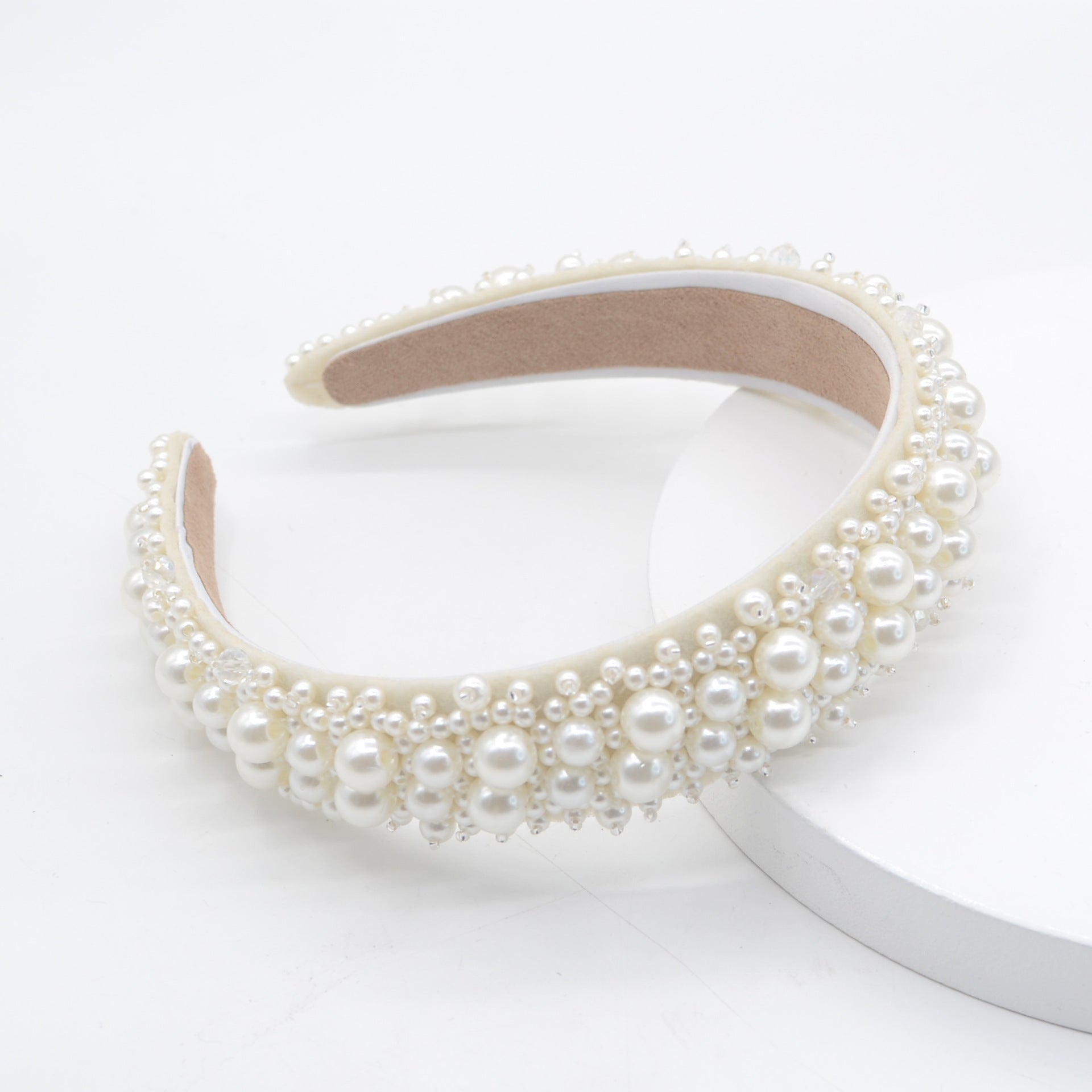 Baroque Rhinestone & Pearl Headband – Elegant Postpartum & Hospital Bag Essential for Moms