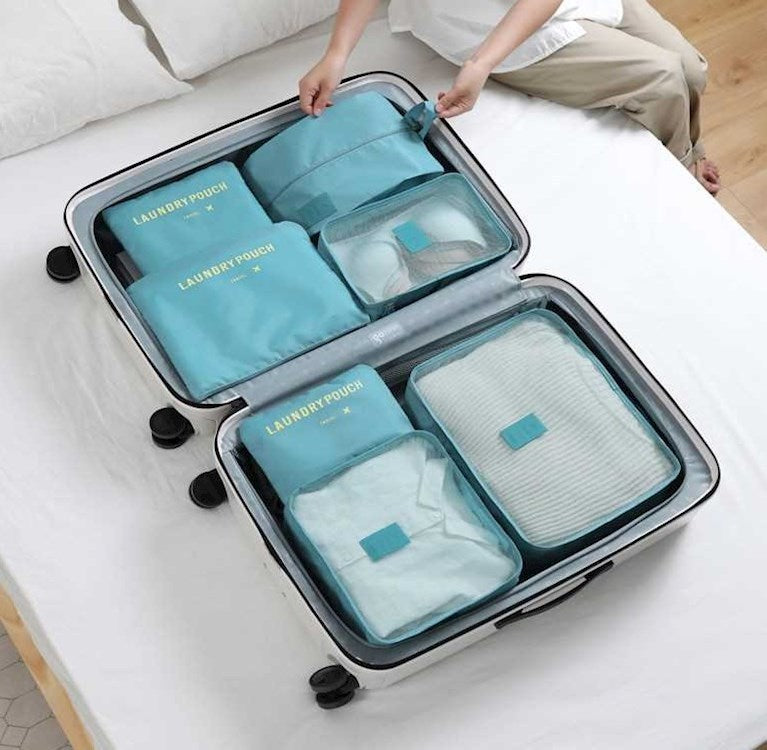 Mom & Baby Travel Organizer Bags – Keep Your Hospital Bag Neat & Tidy ,7 pcs storage bag set