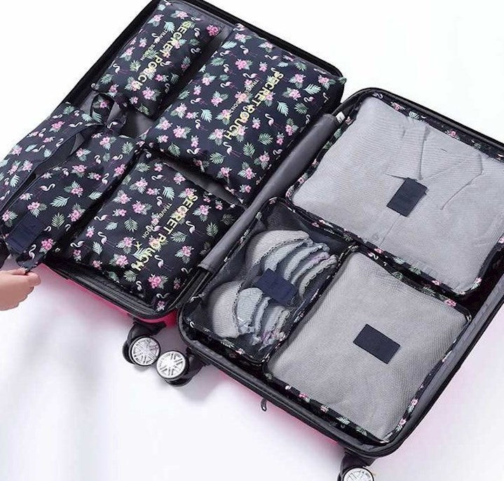 Mom & Baby Travel Organizer Bags – Keep Your Hospital Bag Neat & Tidy ,7 pcs storage bag set
