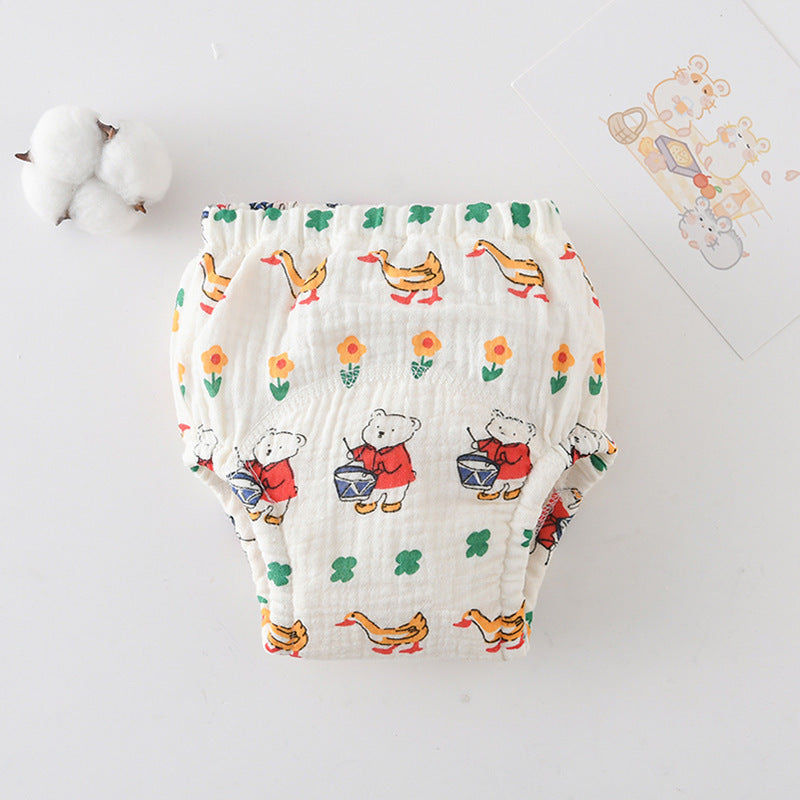 Baby's Cotton Training Pants Pure Diaper Pants