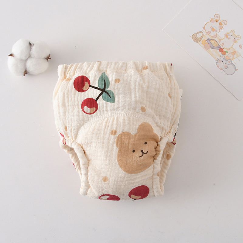 Baby's Cotton Training Pants Pure Diaper Pants