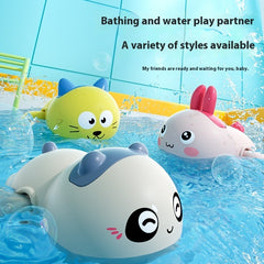 Baby Bath Clockwork Floating Water Toys – Cute Cartoon Bath Toys for Ability & Sensory Training