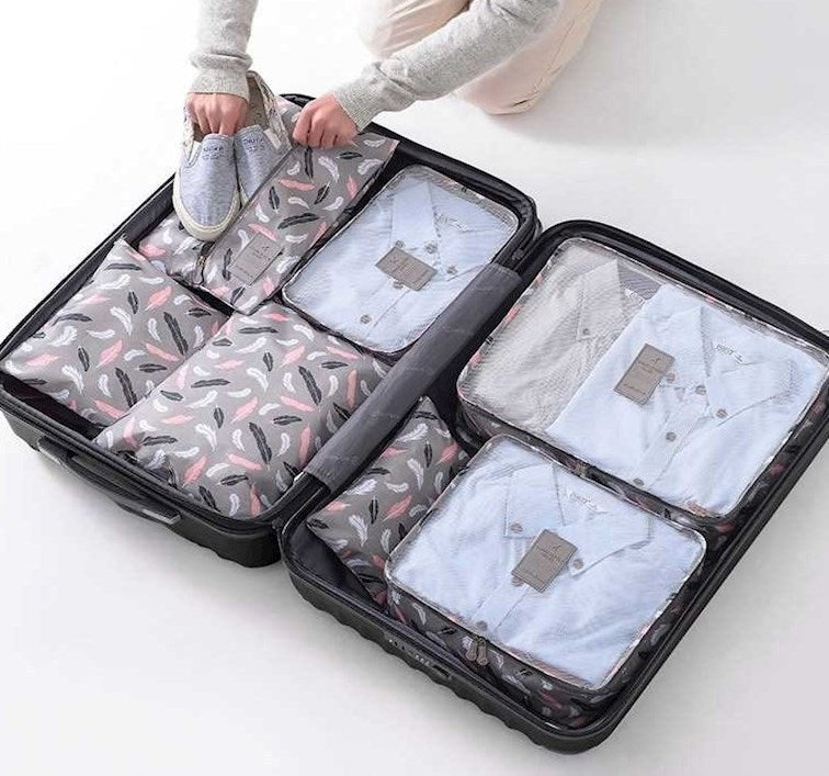 Mom & Baby Travel Organizer Bags – Keep Your Hospital Bag Neat & Tidy ,7 pcs storage bag set