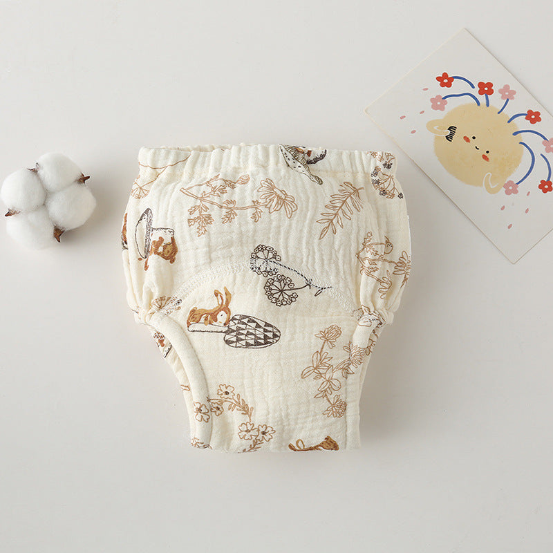 Cotton Baby's raining Pants Gauze Diaper Pants