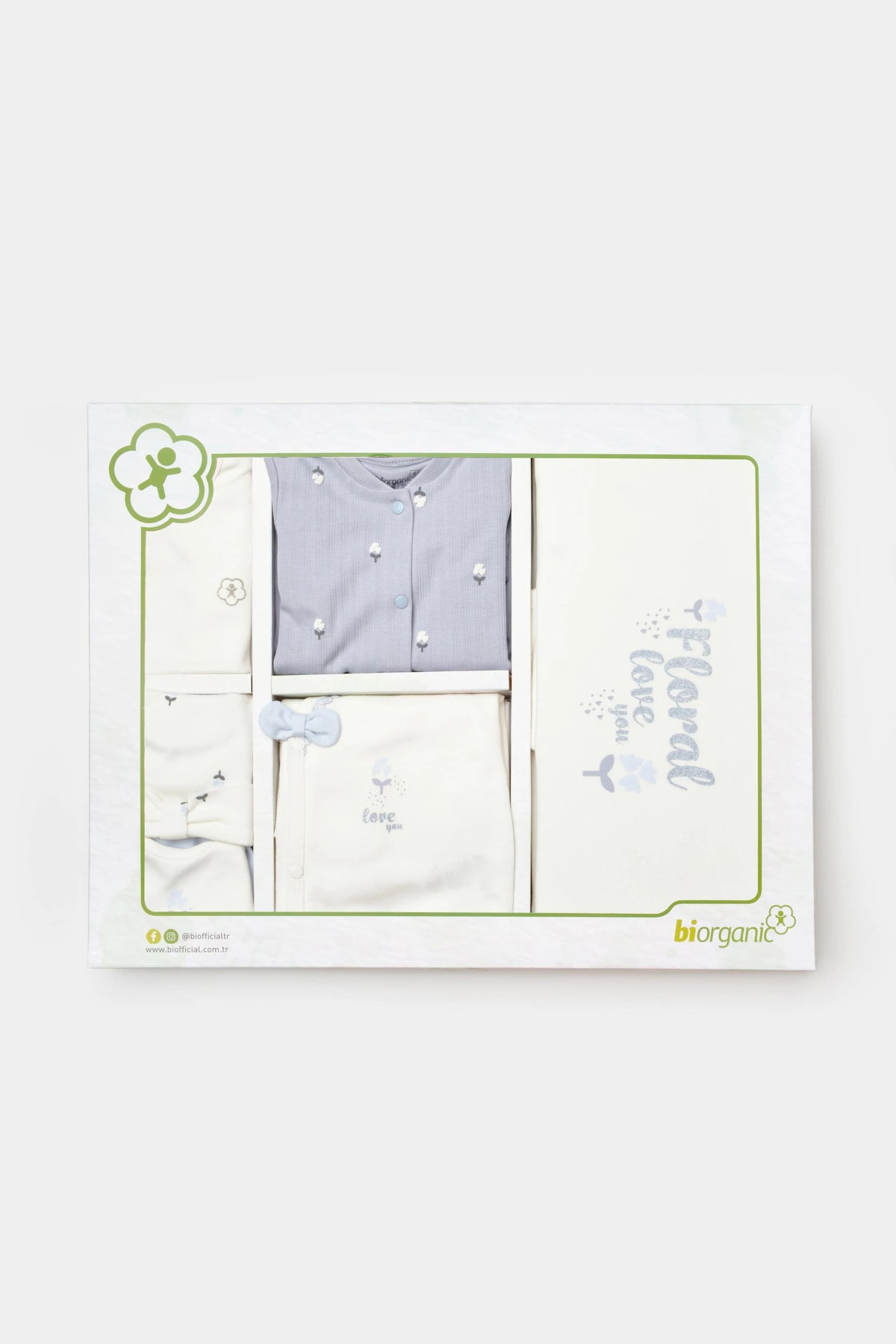 ORGANIC, LOVE FLORAL, UNISEX, 10'S HOSPITAL OUTLET - GOTS CERTIFIED,