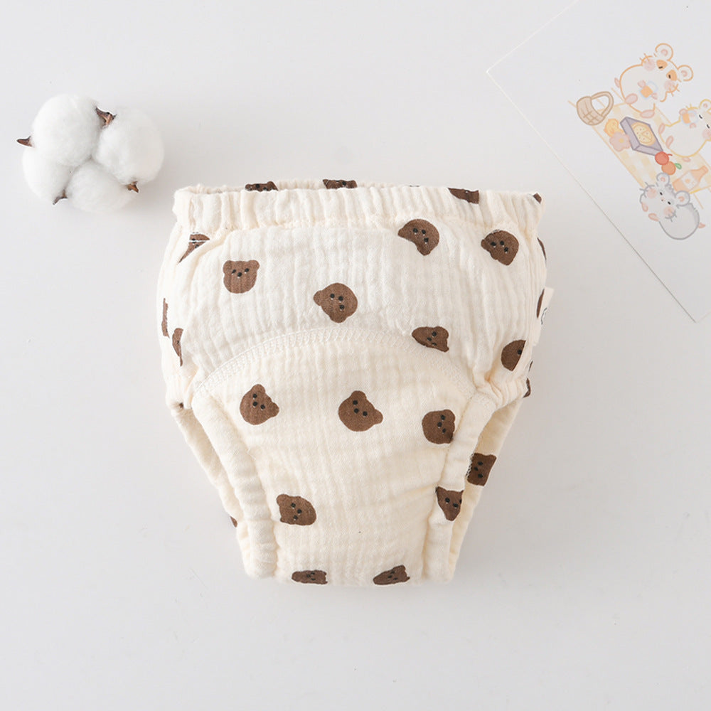 Baby's Cotton Training Pants Pure Diaper Pants
