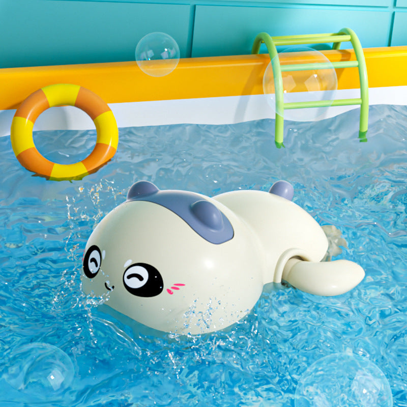 Baby Bath Clockwork Floating Water Toys – Cute Cartoon Bath Toys for Ability & Sensory Training