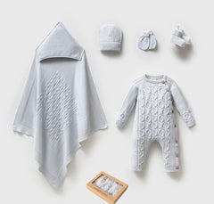 Organic Knitwear 5-Piece Baby Hospital Discharge Set – GOTS & OEKO-TEX Certified