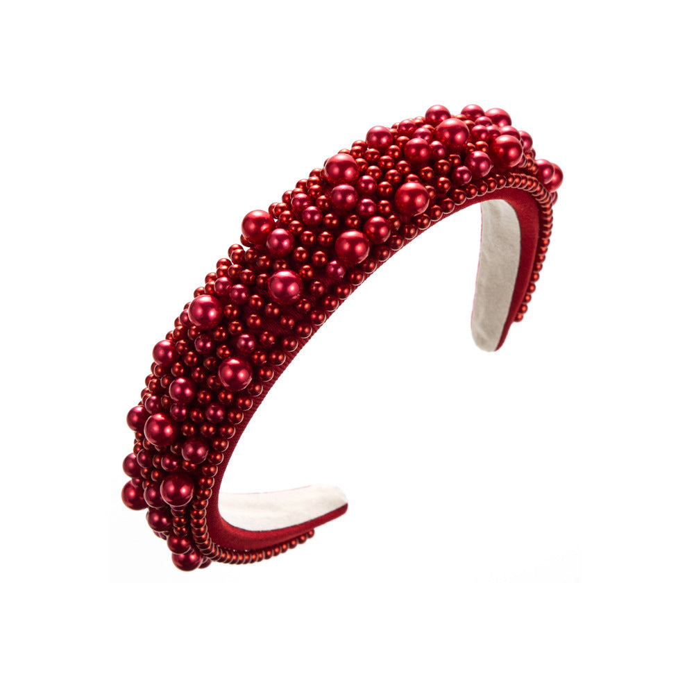 Elegant Pearl Sponge Headband – Postpartum & Hospital Bag Essential for Moms