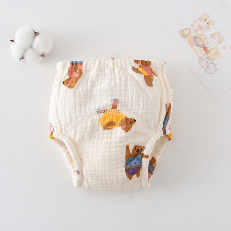 Baby's Cotton Training Pants Pure Diaper Pants